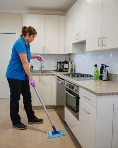 Squeaky Clean Perth's professional cleaning kitchen floor in the service House Keeping